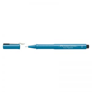 Cienkopis Faber-Castell Ecco Pigment, 0.1mm, niebieski